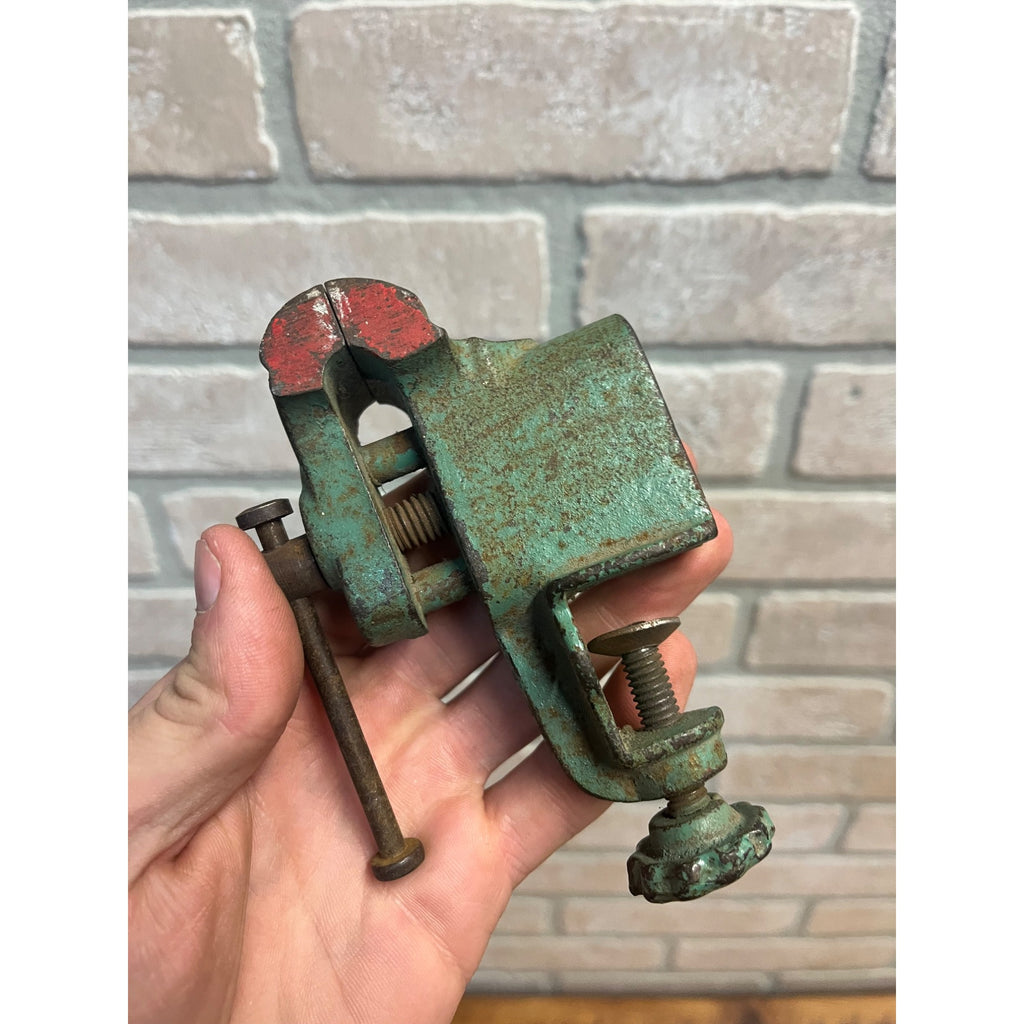Vintage Premier Small Clamp-On Vise Watchmaker Jeweler Machinist 1.5" Jaws