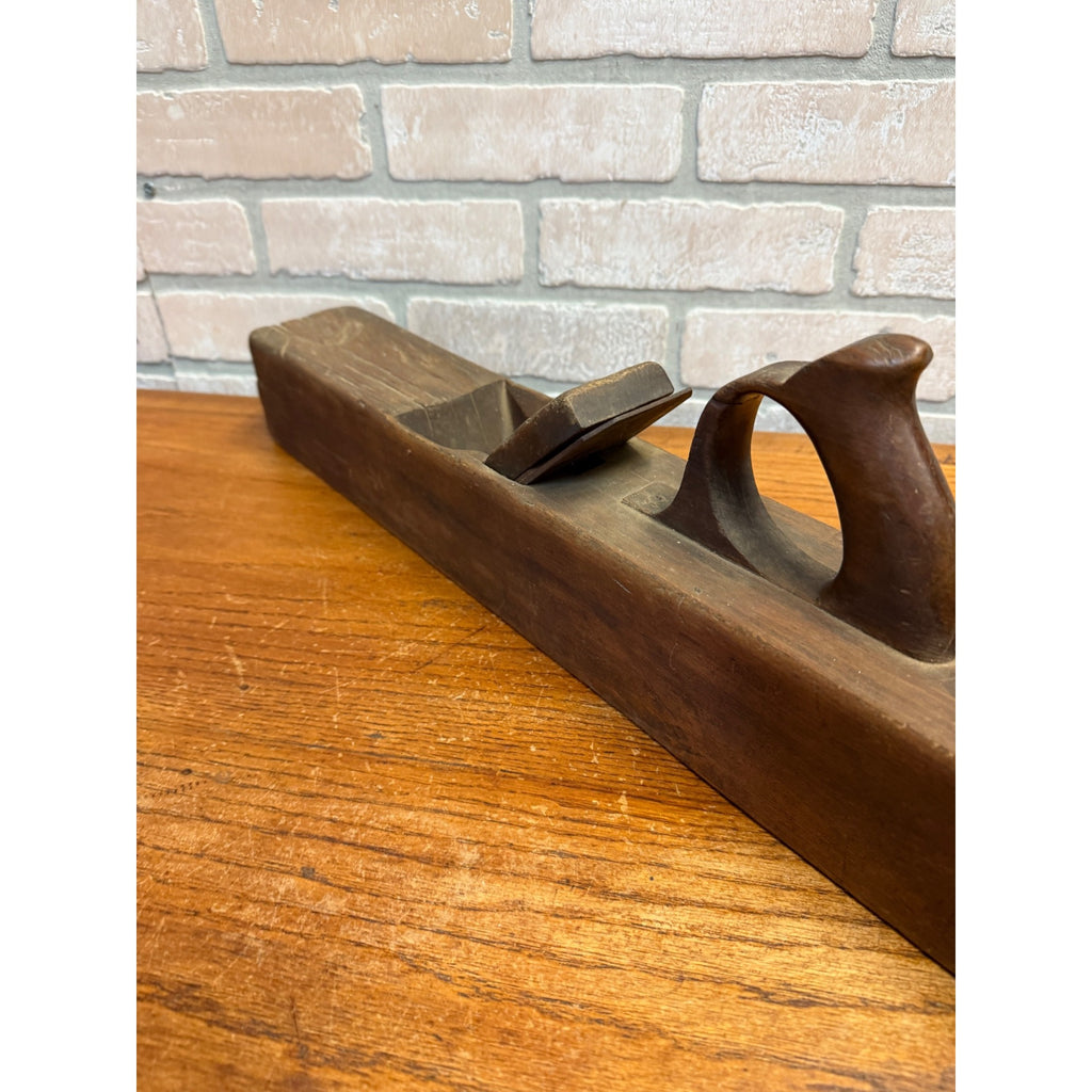 Vintage Solid Wood Block Planer Woodworking Hand Tool Primitive Design & Finish