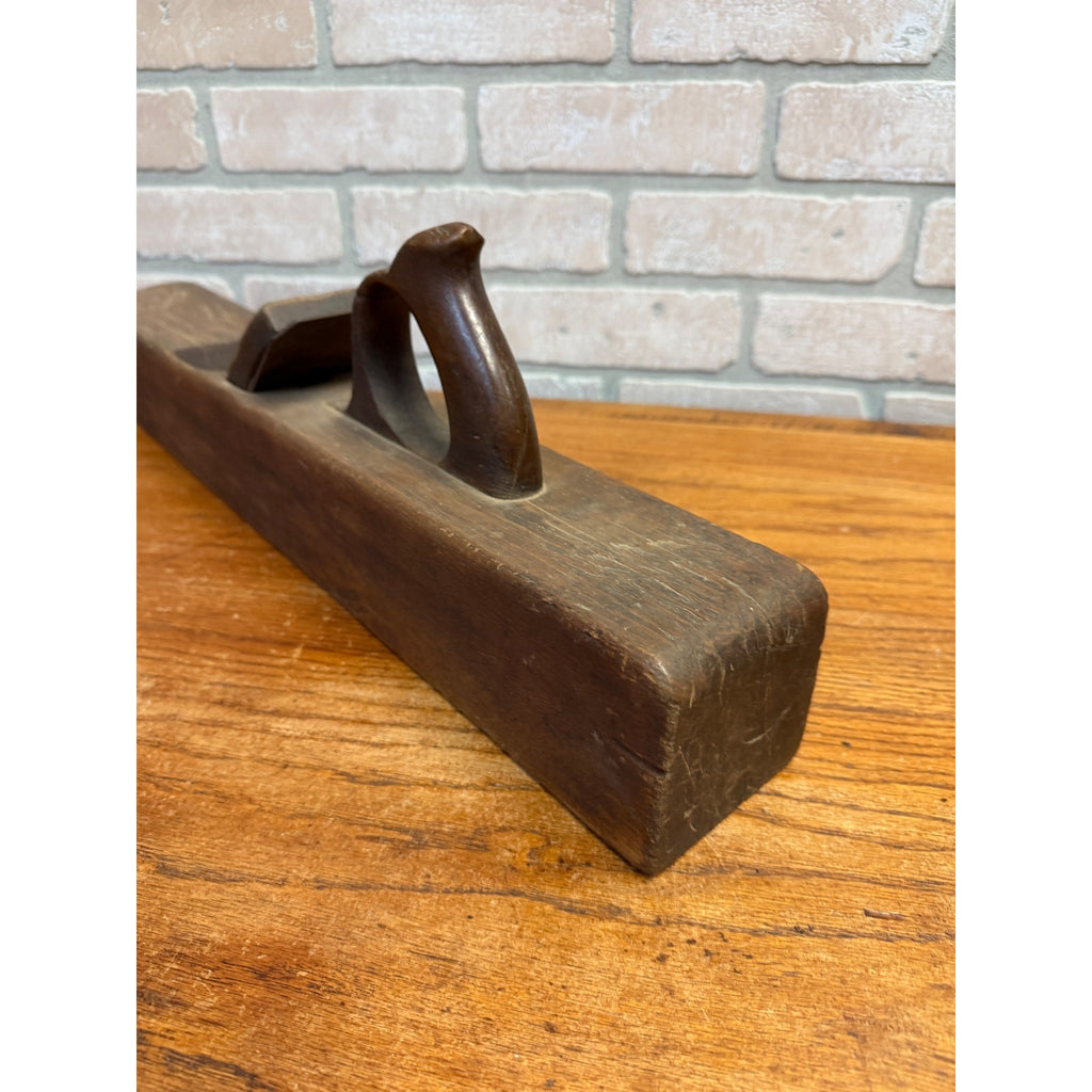 Vintage Solid Wood Block Planer Woodworking Hand Tool Primitive Design & Finish