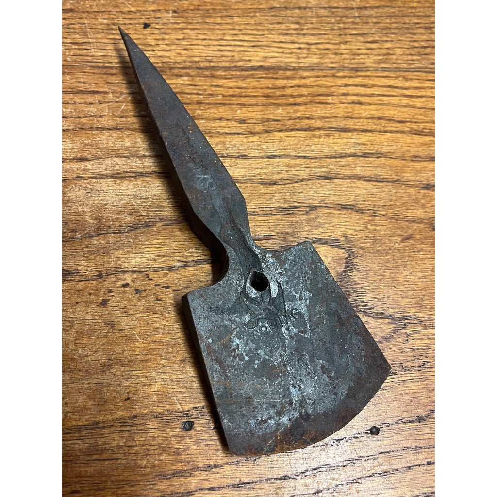Antique South Asia / Indian Spring Steel Chopping Axe Tool Head Eagle Logo
