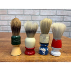 Vintage Shaving Brushes Lot (4) Eveready Rubber & Wood Handles - As-Is