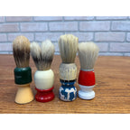 Vintage Shaving Brushes Lot (4) Eveready Rubber & Wood Handles - As-Is