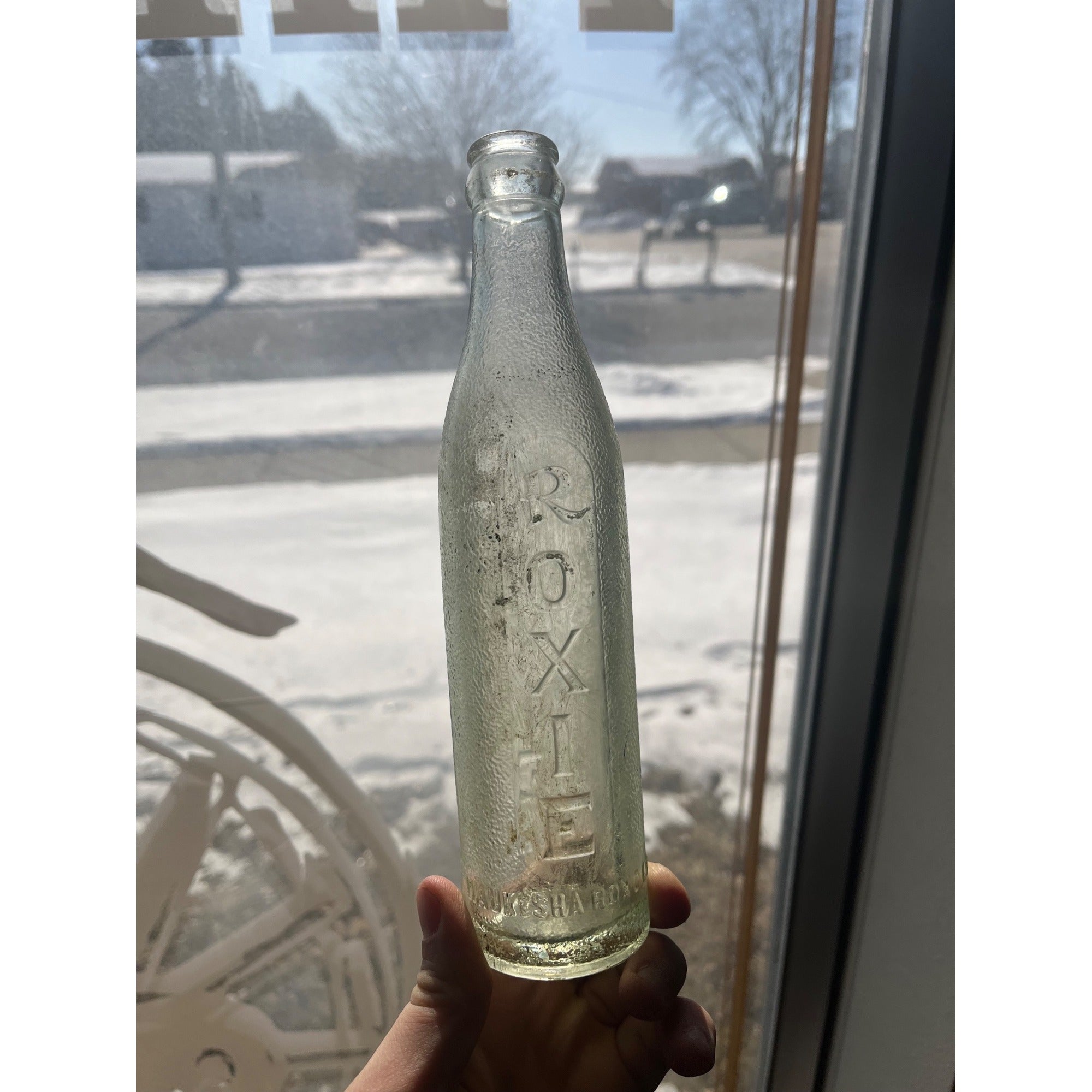 Vintage Roxie Waukesha Roxo Co. Wisconsin Bottle 1940s Glass Soda 7oz