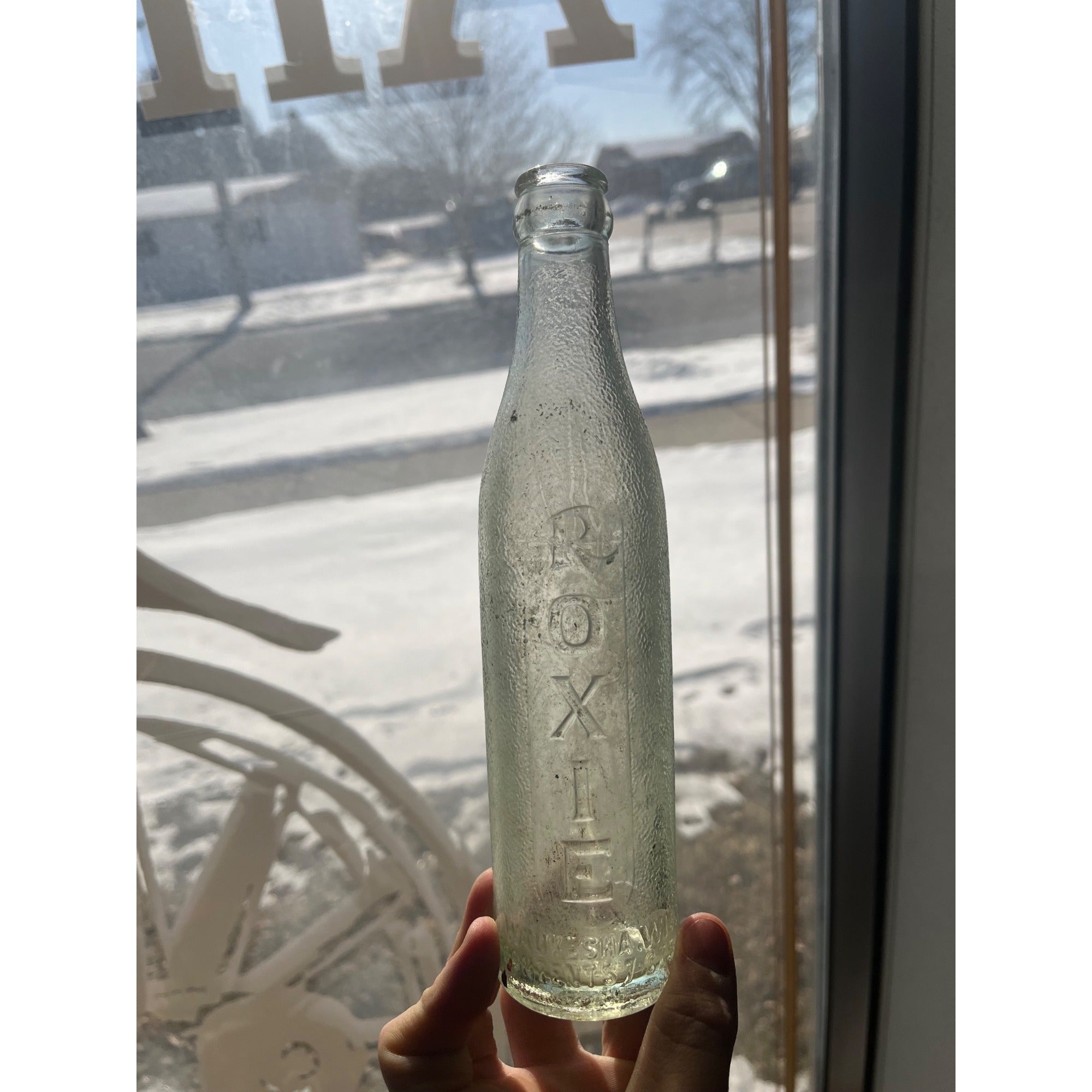 Vintage Roxie Waukesha Roxo Co. Wisconsin Bottle 1940s Glass Soda 7oz