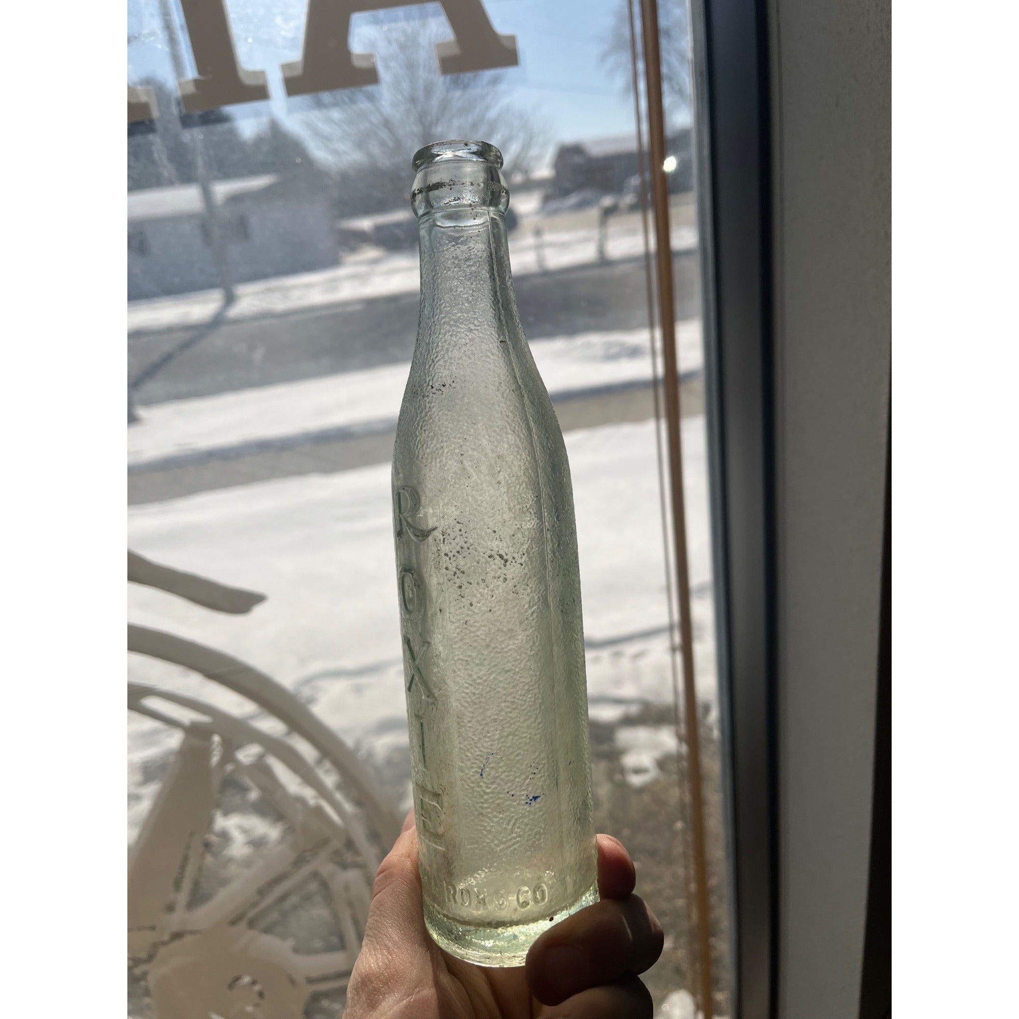 Vintage Roxie Waukesha Roxo Co. Wisconsin Bottle 1940s Glass Soda 7oz