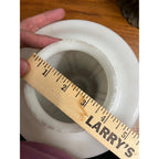 Antique Art Deco Nouveau Milk Glass Acorn Ceiling Light Fixtures Set (6)