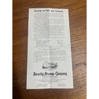 Vintage Early 1900s Security Storage Co. Washington DC Advertising Fur Coats