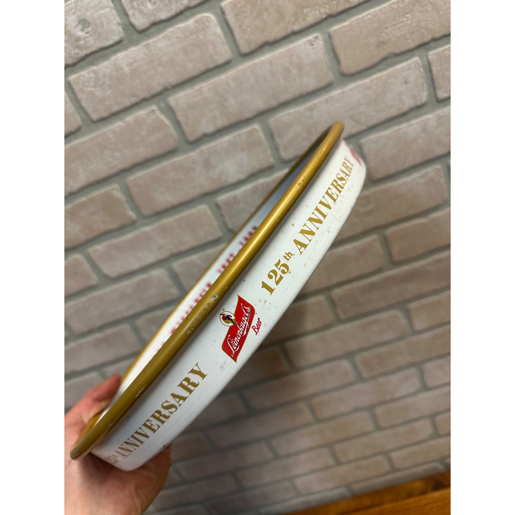 Vintage Leinenkugel's 125th Anniversary Beer Advertising 13" Tray Sign