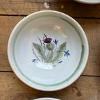 Buchan Thistle Serving  Scotland Stoneware Pottery  Dessert or Cereal Bowls 6”