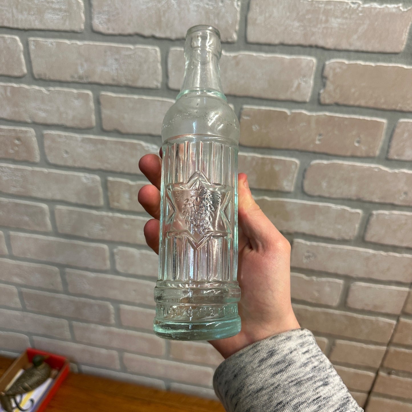 Vintage 1930s Blatz Beer Brewing Co. Prohibition Era Art Deco Soda Bottle Ribbed