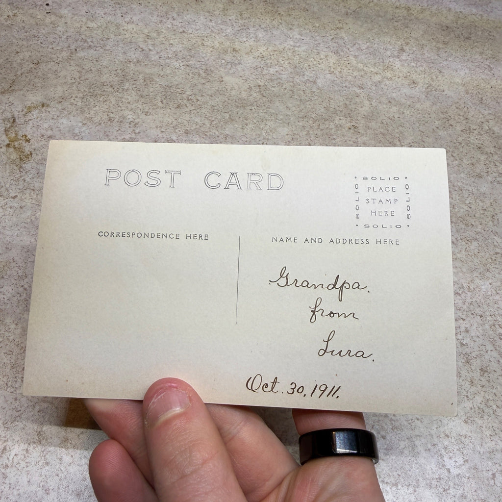 RPPC Postcard Early Automobile Ford Model T Farm Pasture Wisconsin?