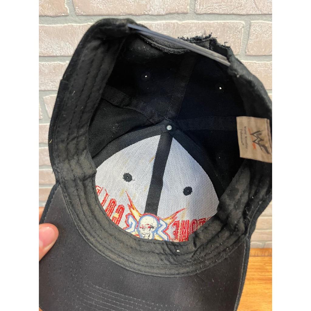 Vintage 1998 WWF Stone Cold Steve Austin Black Snapback Hat Very Rare HTF Retro