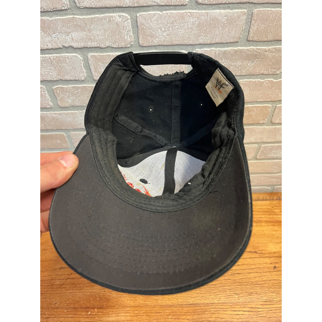 Vintage 1998 WWF Stone Cold Steve Austin Black Snapback Hat Very Rare HTF Retro