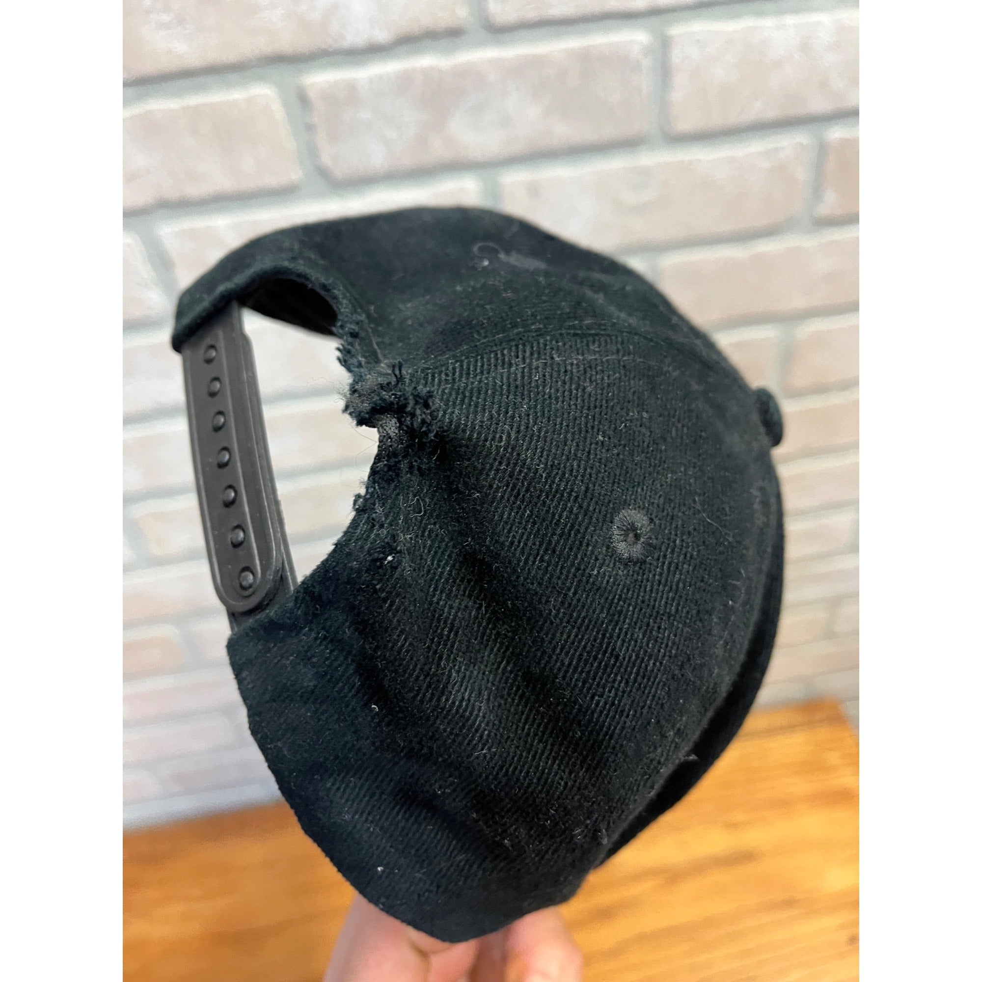 Vintage 1998 WWF Stone Cold Steve Austin Black Snapback Hat Very Rare HTF Retro