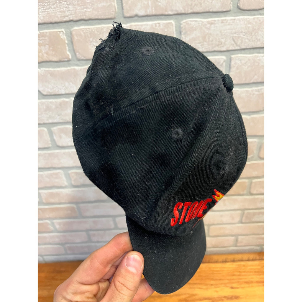 Vintage 1998 WWF Stone Cold Steve Austin Black Snapback Hat Very Rare HTF Retro
