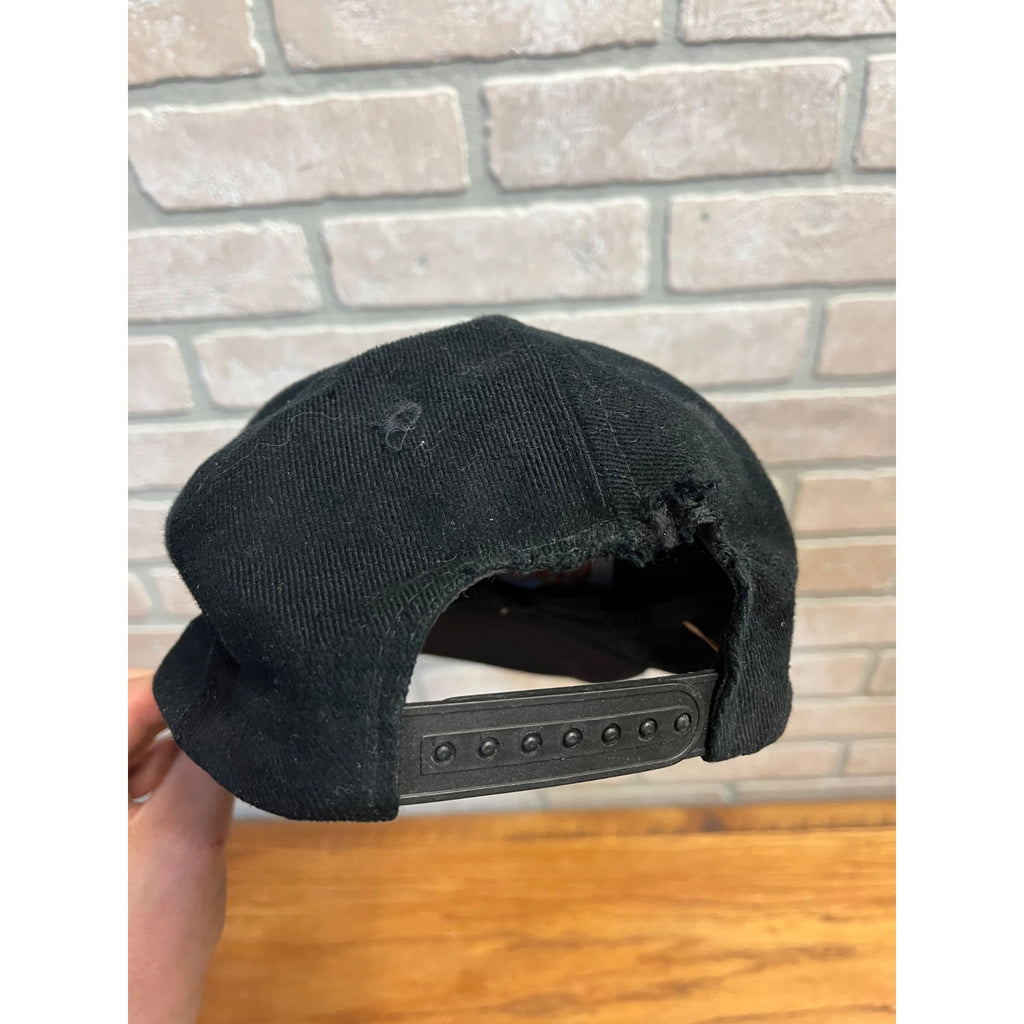 Vintage 1998 WWF Stone Cold Steve Austin Black Snapback Hat Very Rare HTF Retro