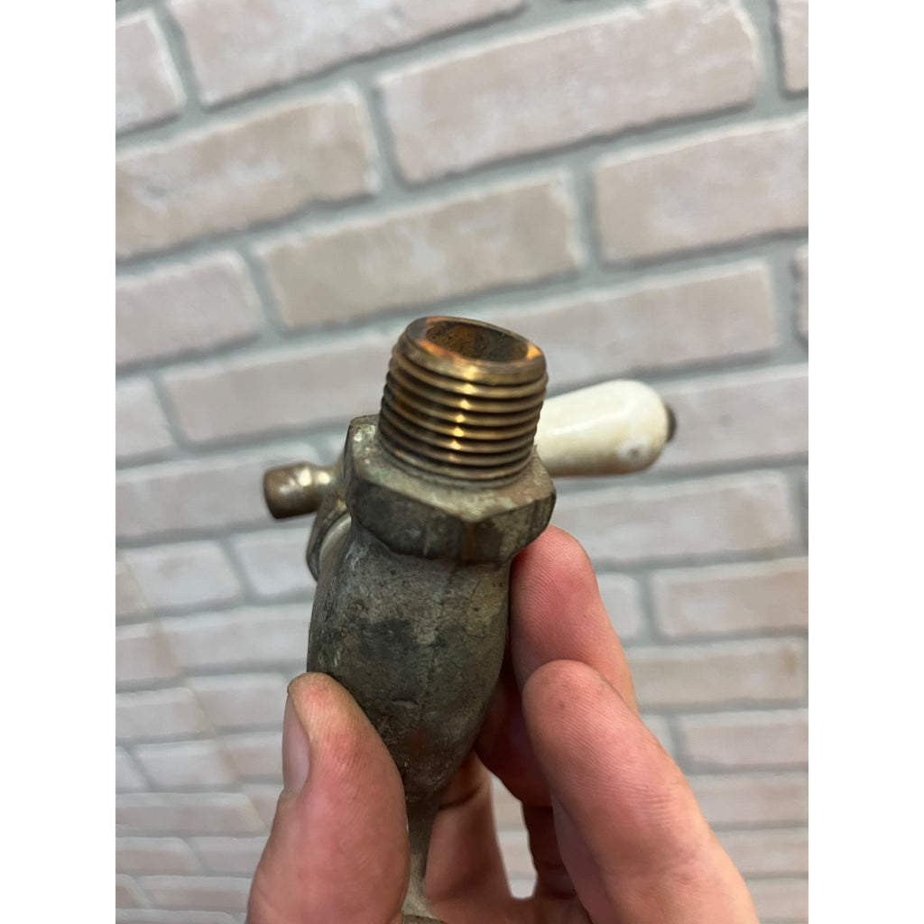 Vintage Hot Bathroom Sink Tub Faucet Spout Brass Porcelain