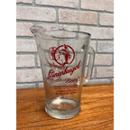 Vintage Leinenkugel Beer Glass Handled Pitcher With Indian Maiden Logo Chippewa Falls, WI