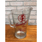 Vintage Leinenkugel Beer Glass Handled Pitcher With Indian Maiden Logo Chippewa Falls, WI
