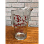 Vintage Leinenkugel Beer Glass Handled Pitcher With Indian Maiden Logo Chippewa Falls, WI