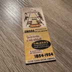 1954 Vintage Omaha Nebraska Centennial Advertising Matchbook