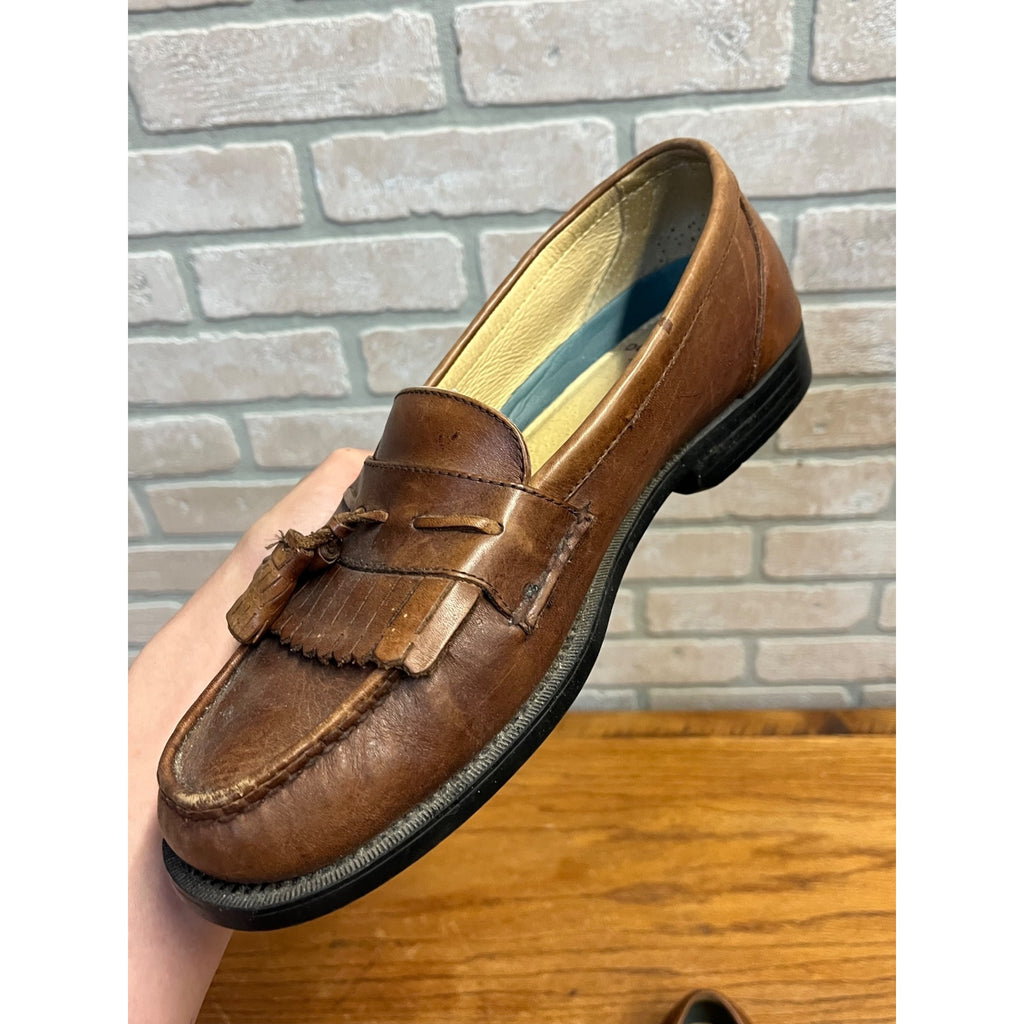 Dockers Mens Sinclair Leather Dress Casual Tassel Slip-on Comfort Loafer Size 9.5M