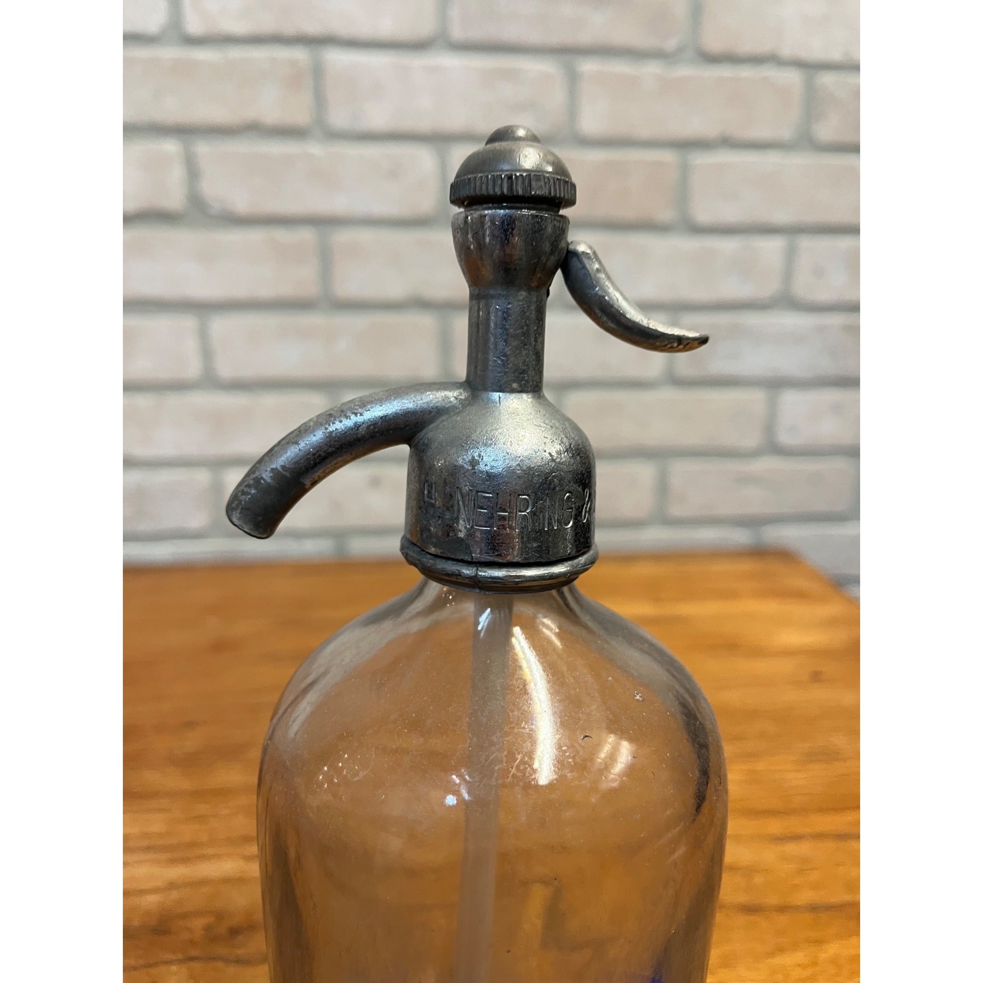 RARE Vintage H. Nehring & Sons Fond du Lac Wis Seltzer Soda Bottle Wisconsin