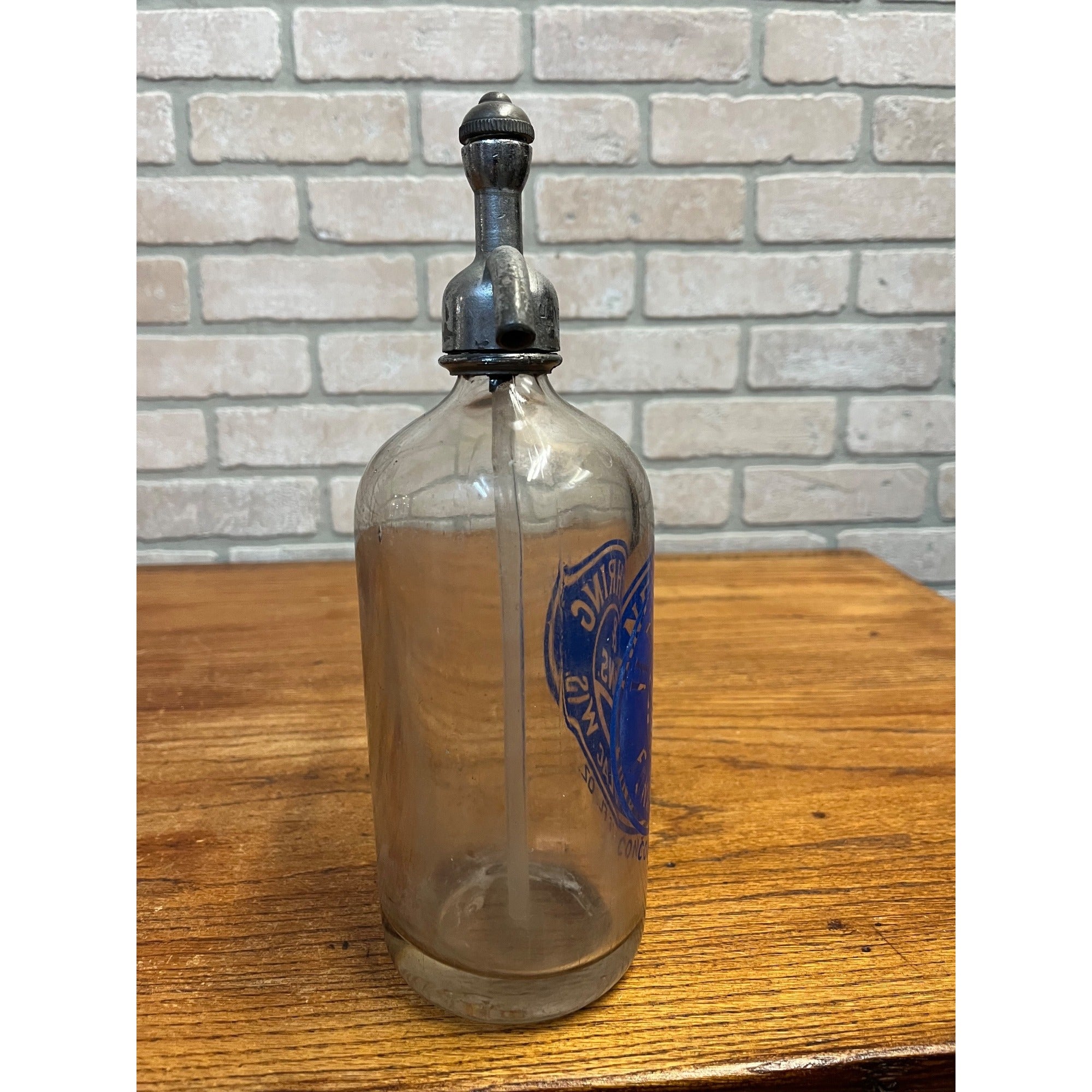 RARE Vintage H. Nehring & Sons Fond du Lac Wis Seltzer Soda Bottle Wisconsin
