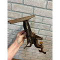 Antique Vintage Saw Vise Bench Mount Clamp Cast Steel - Works