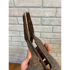 Antique Vintage Saw Vise Bench Mount Clamp Cast Steel - Works