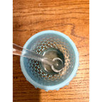 Vintage Fenton Opalescent Hobnail Honey Pot Or Jam Jar Set Blue Moonstone Glass