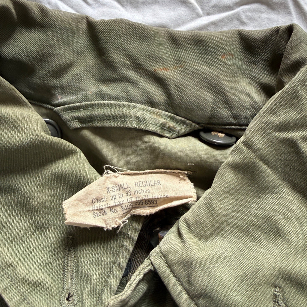 Vintage US Army M-1951 M51 Field Jacket OG-107 Vietnam Era XS Regular Military