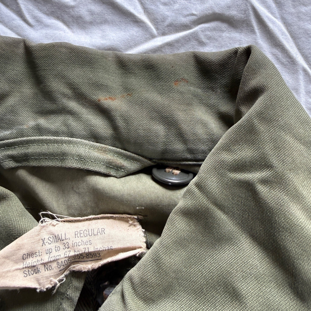 Vintage US Army M-1951 M51 Field Jacket OG-107 Vietnam Era XS Regular Military