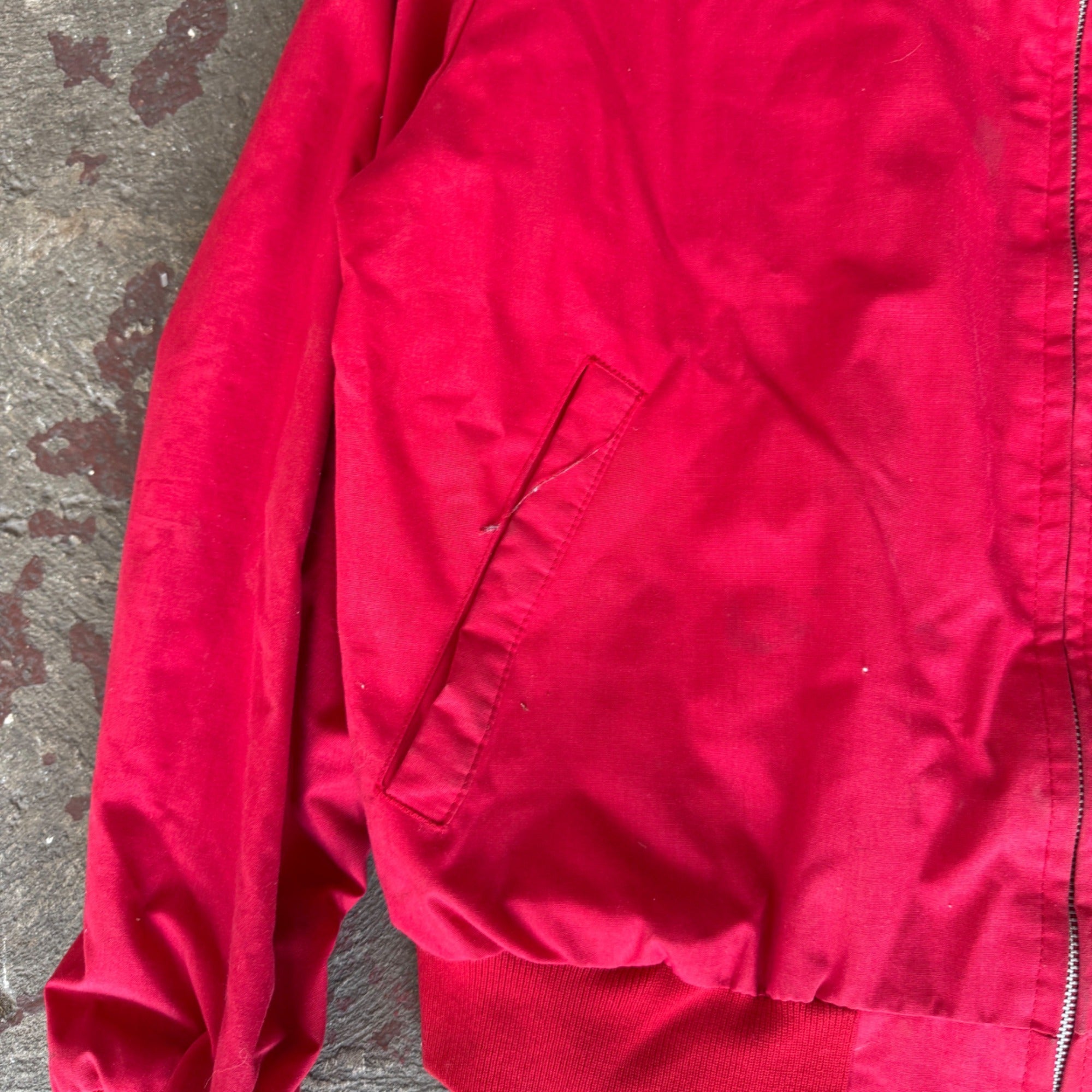 Vintage  Miller High Life Work Distributor Jacket Size XL Zipper Red