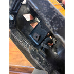 Vintage Arcade Cast Iron Car 8" 1920's Orange Black Yellow Taxi Cab w/Driver