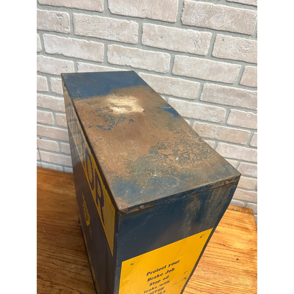 Vintage Victor Oil Gasket Seals Advertising Display Rack Cabinet Sign Garage