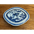 Antique Chinese Export Porcelain Canton Oval Covered Vegetable Serving Dish Bowl