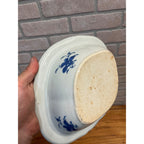 Antique Chinese Export Porcelain Canton Oval Covered Vegetable Serving Dish Bowl