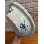 Antique Chinese Export Porcelain Canton Oval Covered Vegetable Serving Dish Bowl