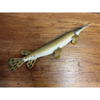 RARE Vintage 1950s Long-Nose Gar Full-Body Fish Wall Mount Taxidermy Genuine