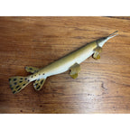 RARE Vintage 1950s Long-Nose Gar Full-Body Fish Wall Mount Taxidermy Genuine