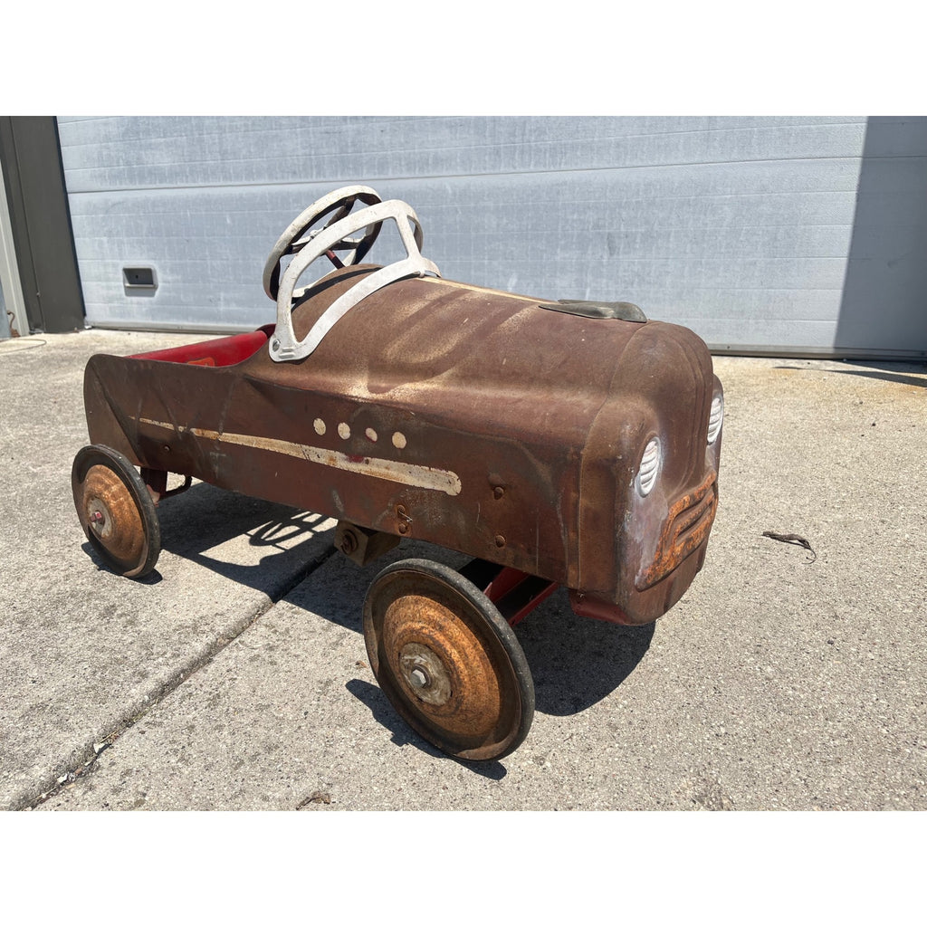 RARE Vintage Pal Wheel Goods Toy Pedal Car Sad Face Grille Steel Toy
