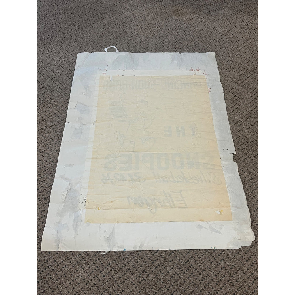 Vintage Frank Zappa 1977 Germany Böblingen Concert Poster Street-Used Bill-Post