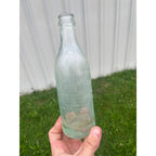 RARE Vintage 1910s Glaser Bros Milwaukee Wisconsin Embossed Soda Bottle Wis WI