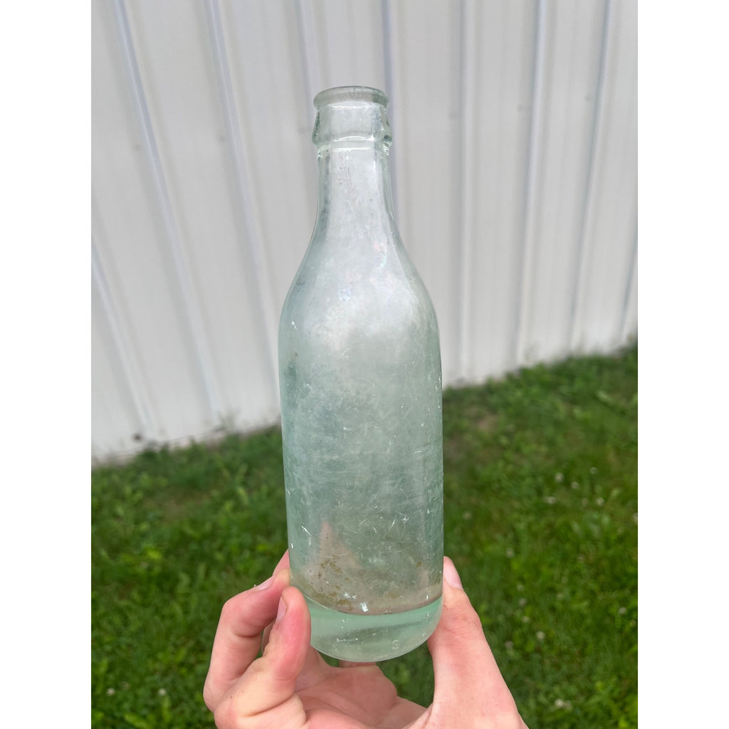 RARE Vintage 1910s Glaser Bros Milwaukee Wisconsin Embossed Soda Bottle Wis WI