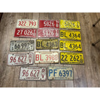 Vintage Large Lot (14) Illinois License Plates 1960s-1980s Land of Lincoln Motto