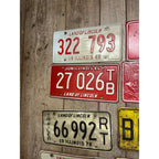 Vintage Large Lot (14) Illinois License Plates 1960s-1980s Land of Lincoln Motto