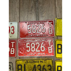 Vintage Large Lot (14) Illinois License Plates 1960s-1980s Land of Lincoln Motto
