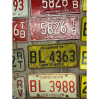 Vintage Large Lot (14) Illinois License Plates 1960s-1980s Land of Lincoln Motto