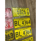 Vintage Large Lot (14) Illinois License Plates 1960s-1980s Land of Lincoln Motto